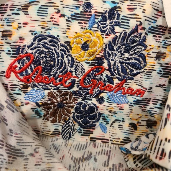 Robert Graham Givens Men's Small Button Down Shirt - Picture 10 of 12